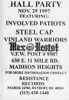 Steelcap, Vinland Warriors, Involved Patriots & Max Resist - Hall Party 29.11.1997.jpg